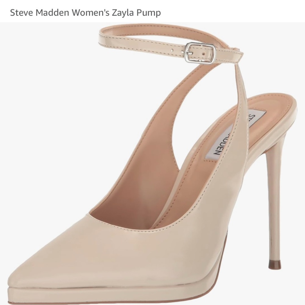 Steve Madden Women's Cream Zayla Pump